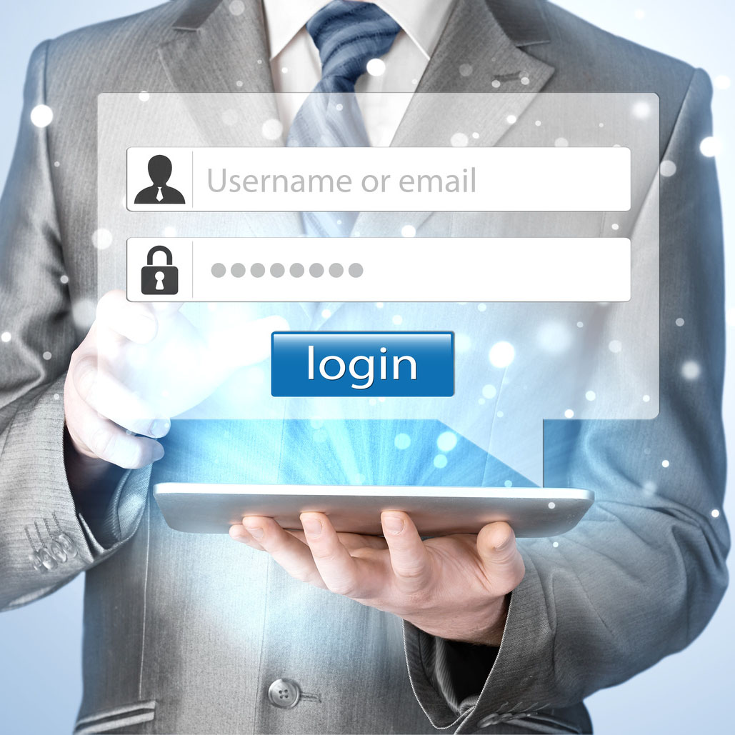 login and password